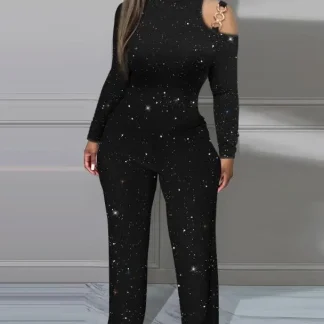 Black Sparkly Jumpsuit