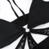 Lace Cutout Black Jumpsuit - Image 5