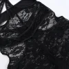 Lace Cutout Black Jumpsuit - Image 7