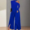 Ruffle Black Evening Jumpsuit - Image 2