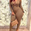 Sexy Mesh Cutout Black Jumpsuit - Image 2