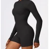 Knit Seamless Black Jumpsuit