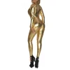 Shiny Long Sleeve Black Jumpsuits - Image 3