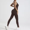 Sexy Back Fitness Black Jumpsuits - Image 5