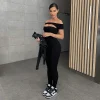 Sexy Off Shoulder Black Jumpsuit - Image 2