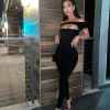 Sexy Off Shoulder Black Jumpsuit - Image 3